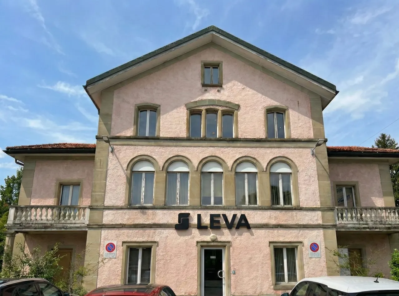 The Leva building in Corbières by day